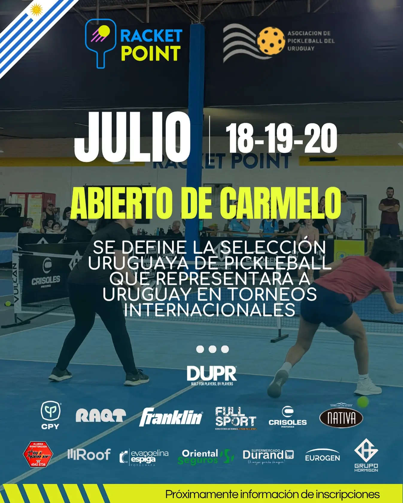 Abierto de Carmelo del 18 al 20 de julio