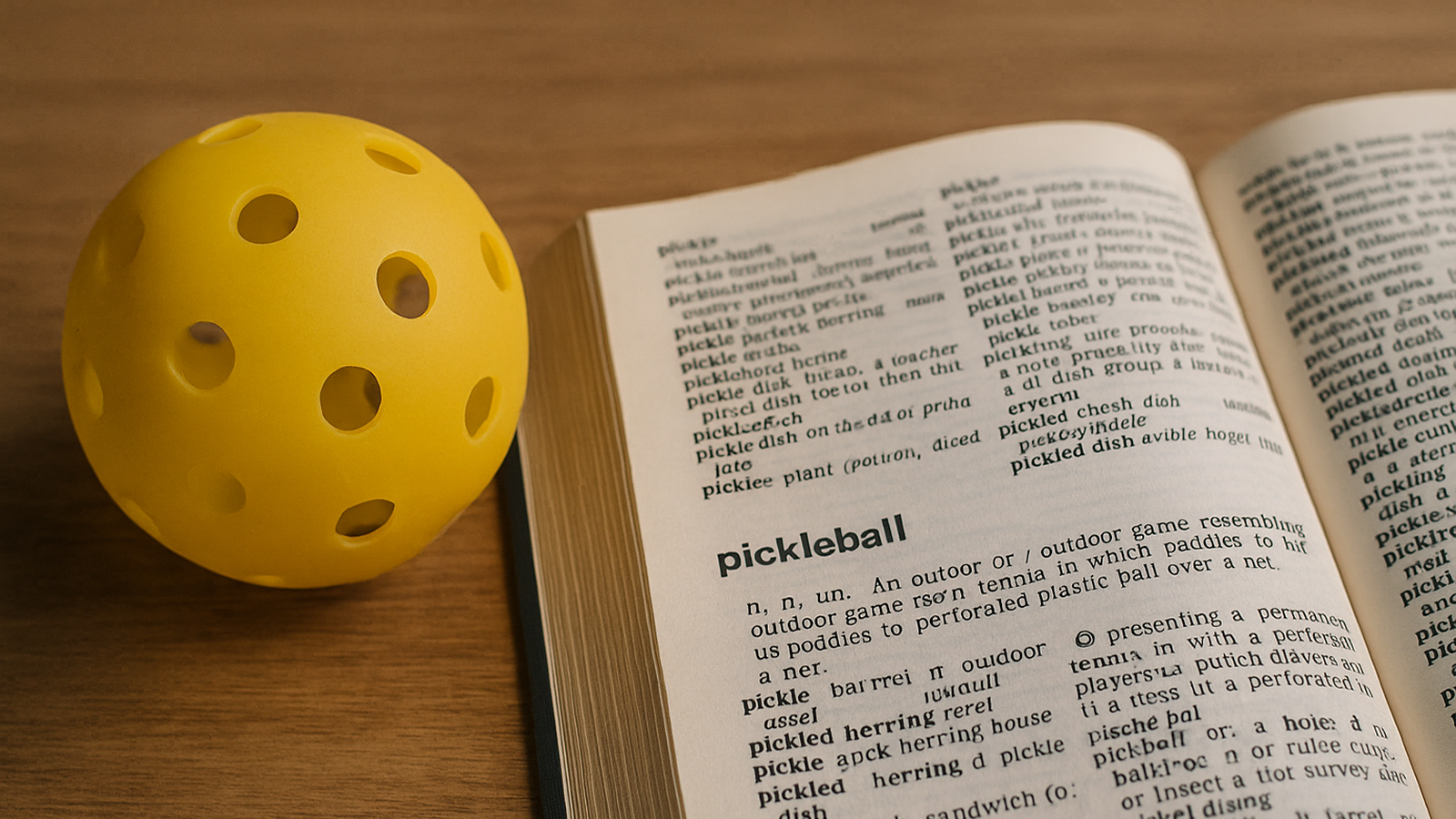 diccionario de pickleball: términos utilizados, nombre de golpes o de situaciones de juego