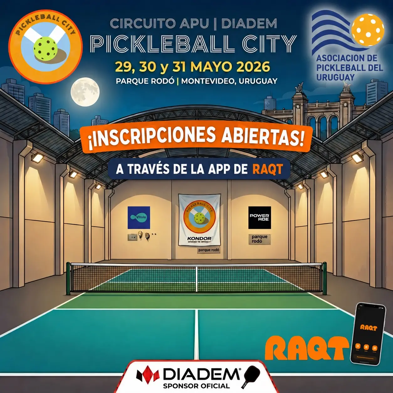 Tercera fecha el Circuito de la Asociación de Pickleball del Uruguay en Pickleball City Pickleball City